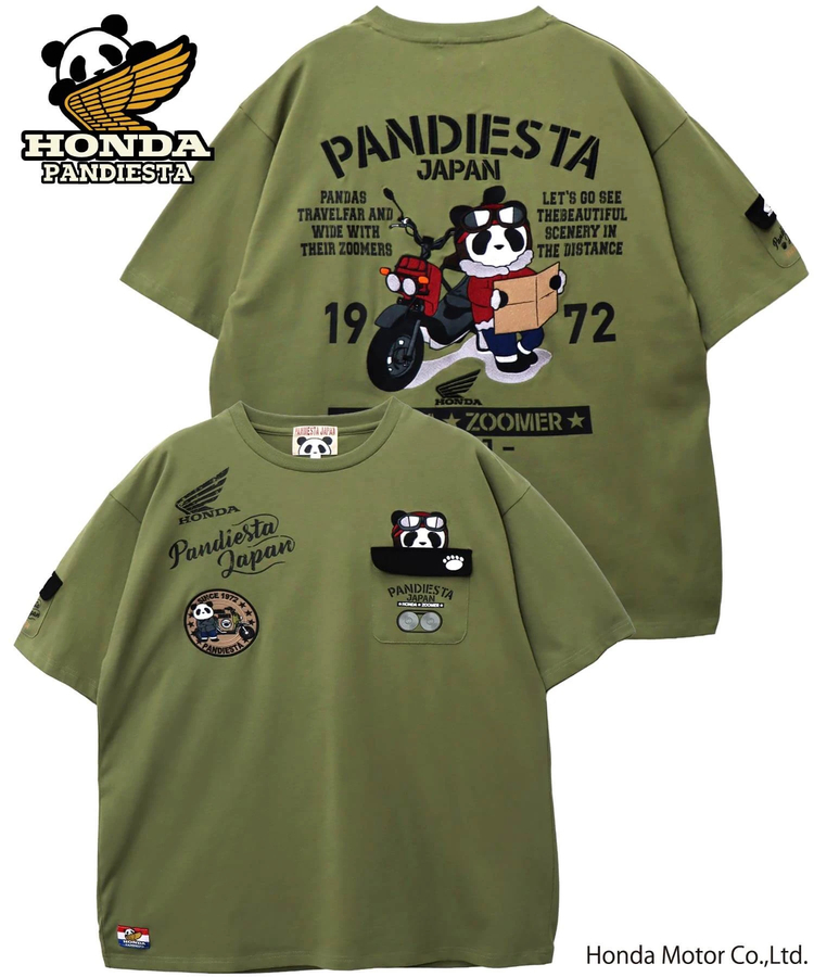 PANDIESTA(パンディエスタ) |SB Honda Pandiesta ZOOMER ミリタリー S/S Tee(585505 MENS)