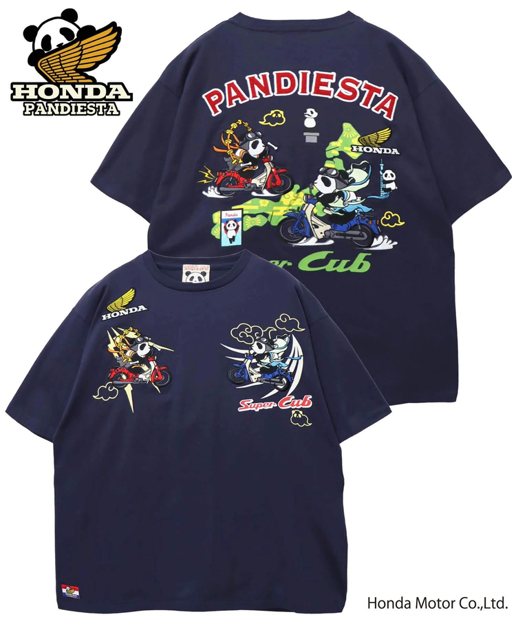 PANDIESTA(パンディエスタ) |SB Honda Pandiesta 風雷神 スーパーカブ S/S Tee(585507 MENS)