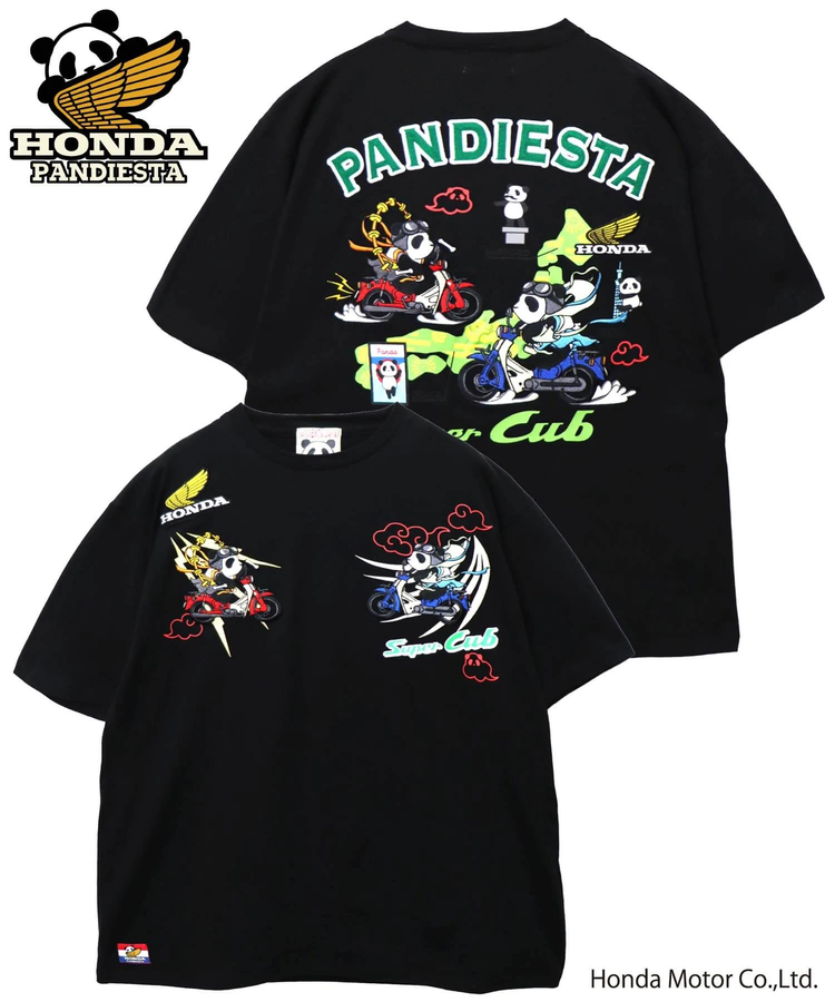 PANDIESTA(パンディエスタ) |SB Honda Pandiesta 風雷神 スーパーカブ S/S Tee(585507 MENS)