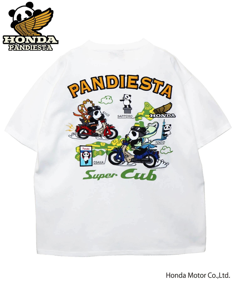 PANDIESTA(パンディエスタ) |SB Honda Pandiesta 風雷神 スーパーカブ S/S Tee(585507 MENS)