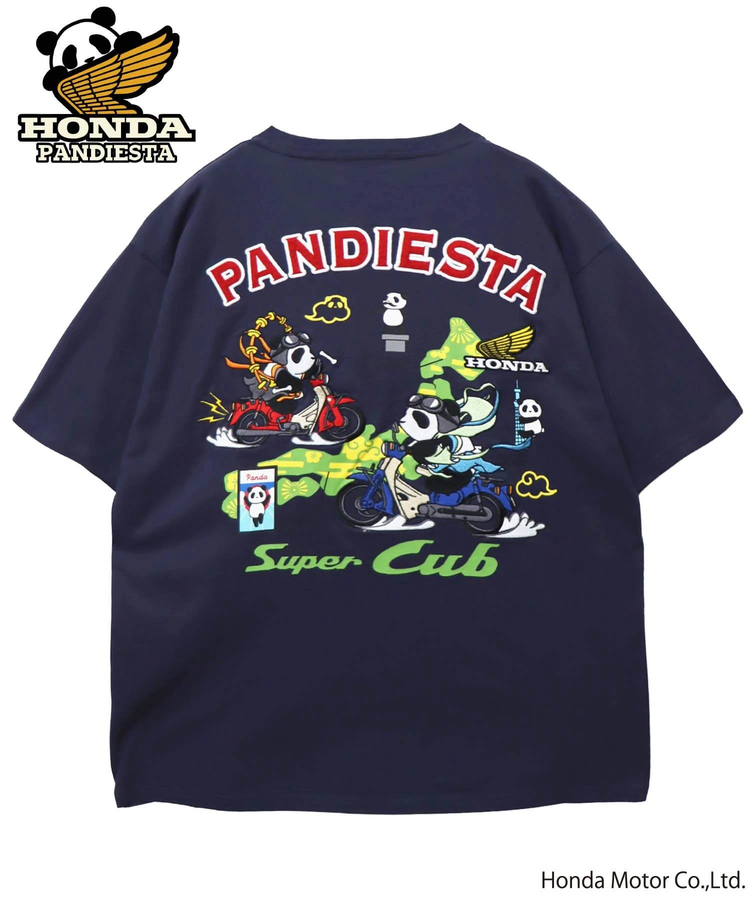 PANDIESTA(パンディエスタ) |SB Honda Pandiesta 風雷神 スーパーカブ S/S Tee(585507 MENS)