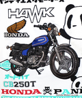 PANDIESTA(パンディエスタ) |SB Honda Pandiesta HAWK CB250T S/S Tee(585509 MENS)
