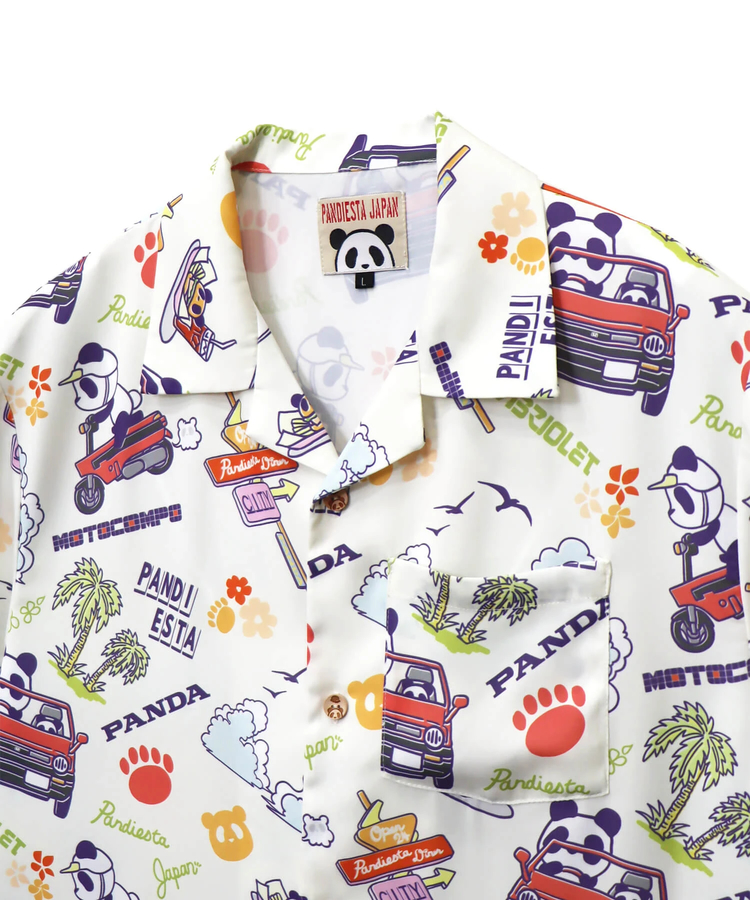 PANDIESTA(パンディエスタ) |SB Honda Pandiesta シティとモトコンポとパンダと アロハシャツ(585510 MENS/WOMENS)