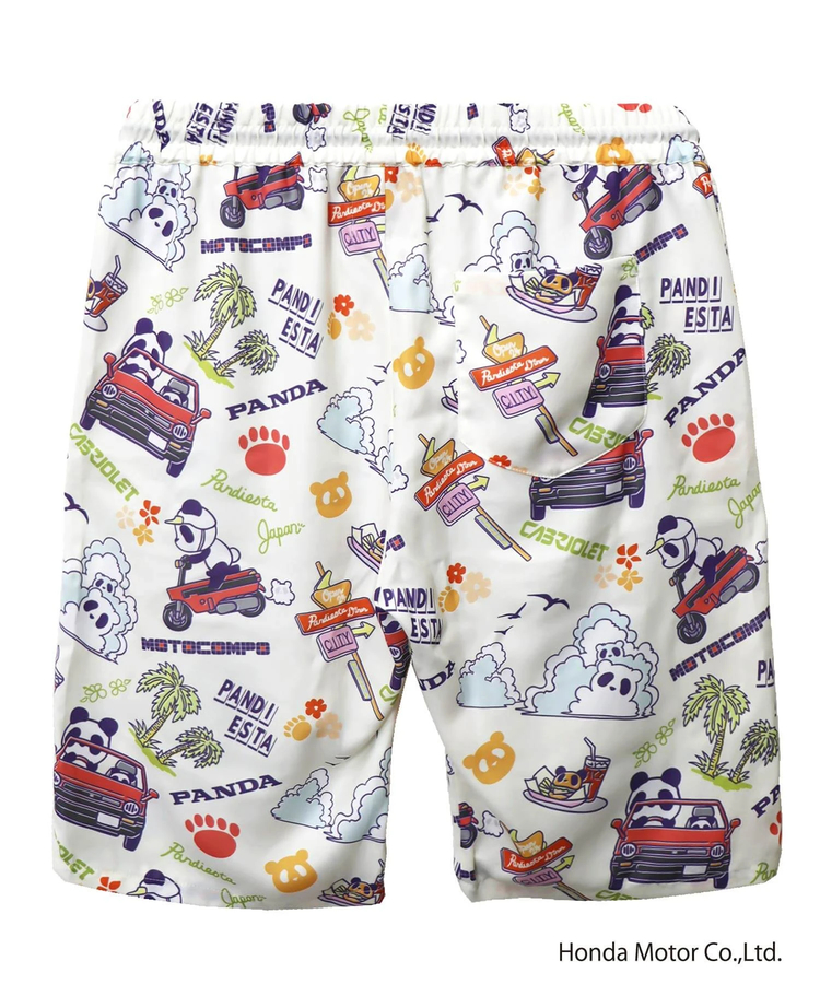 PANDIESTA(パンディエスタ) |SB Honda Pandiesta シティとモトコンポとパンダと アロハ ショートパンツ(585511 MENS/WOMENS)