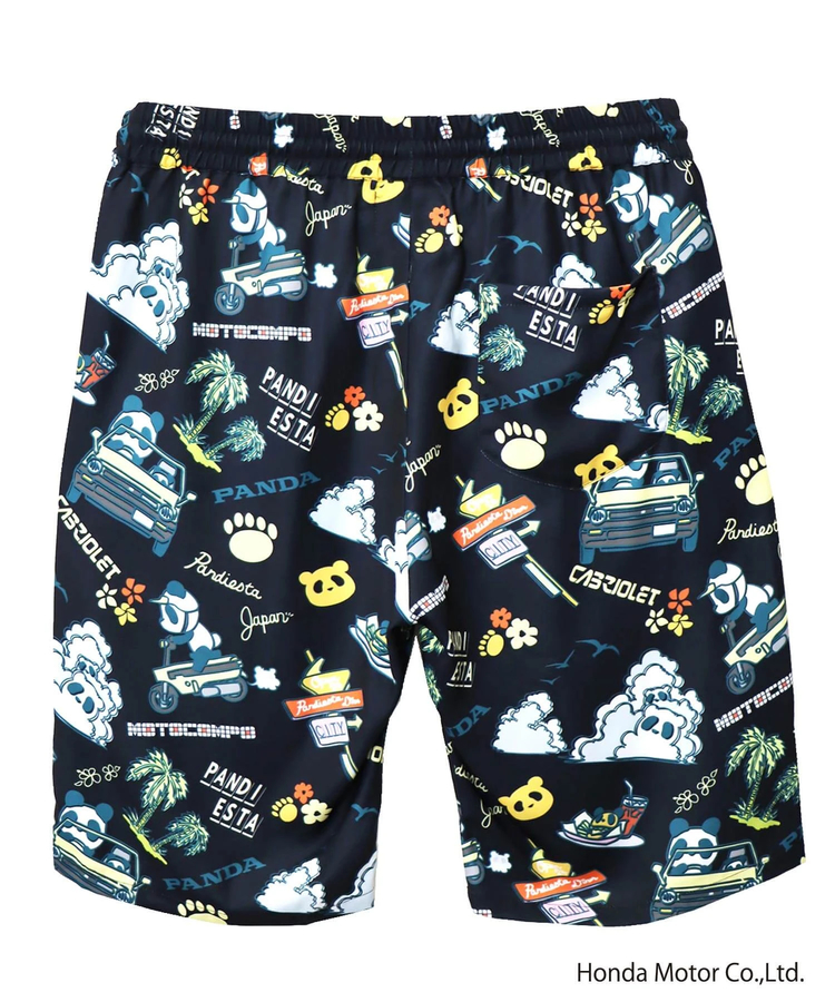 PANDIESTA(パンディエスタ) |SB Honda Pandiesta シティとモトコンポとパンダと アロハ ショートパンツ(585511 MENS/WOMENS)