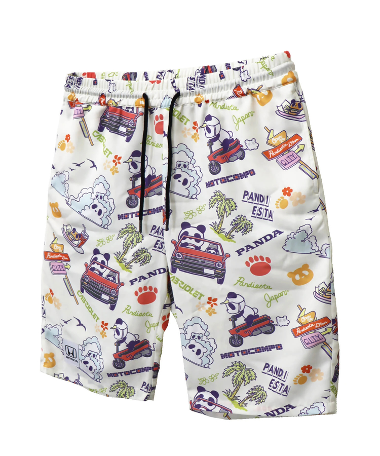 PANDIESTA(パンディエスタ) |SB Honda Pandiesta シティとモトコンポとパンダと アロハ ショートパンツ(585511 MENS/WOMENS)