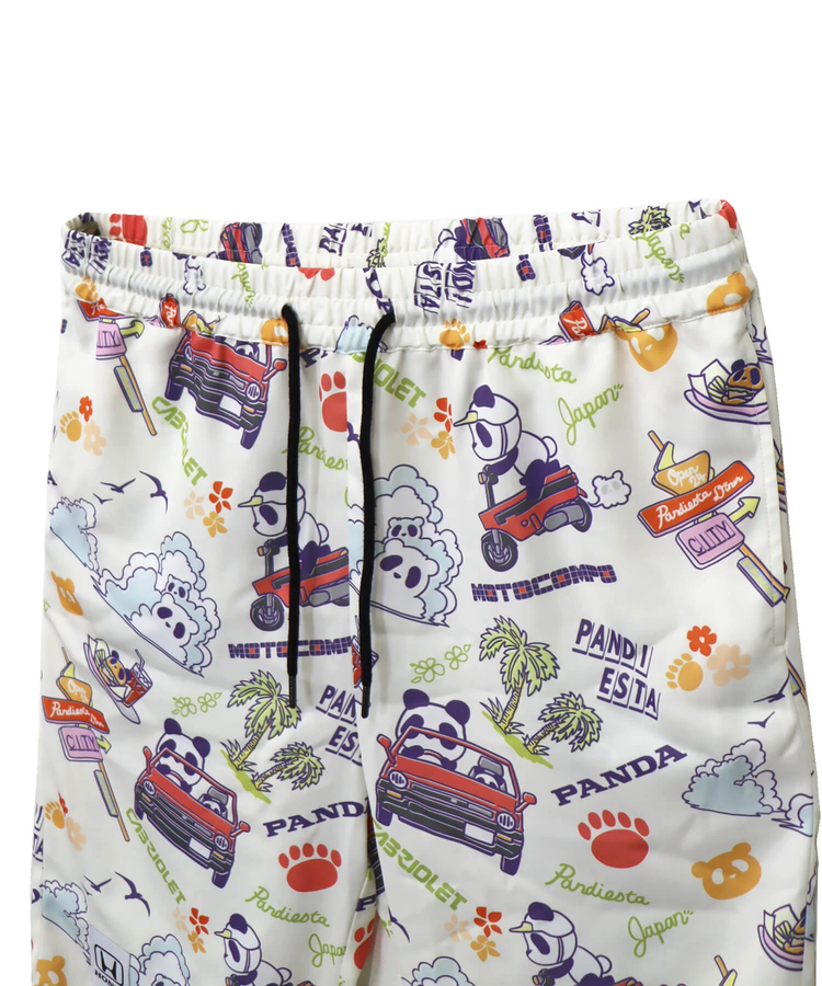 PANDIESTA(パンディエスタ) |SB Honda Pandiesta シティとモトコンポとパンダと アロハ ショートパンツ(585511 MENS/WOMENS)