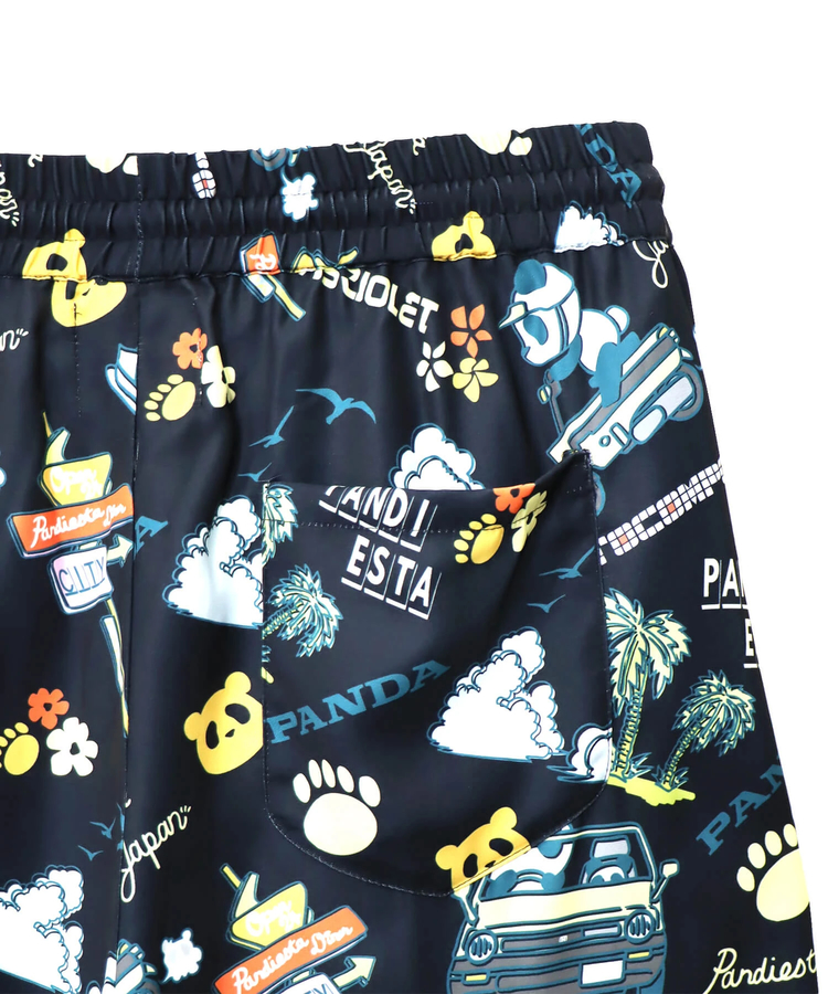 PANDIESTA(パンディエスタ) |SB Honda Pandiesta シティとモトコンポとパンダと アロハ ショートパンツ(585511 MENS/WOMENS)