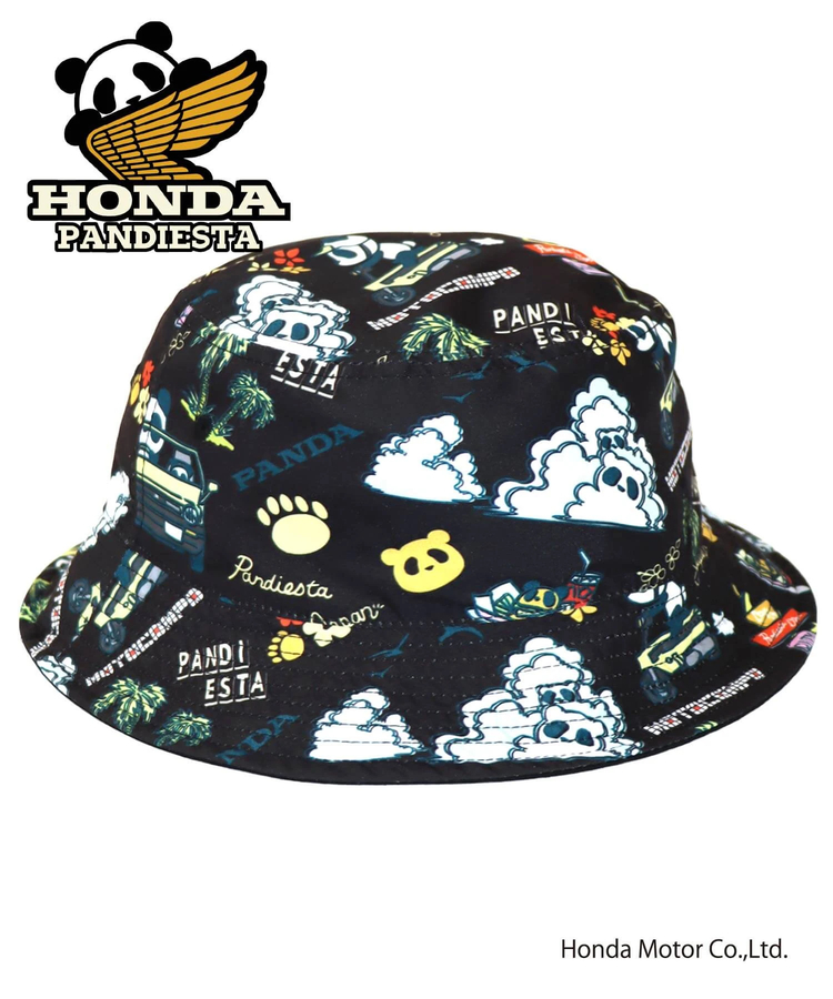 PANDIESTA(パンディエスタ) |SB Honda Pandiesta シティとモトコンポとパンダと アロハ バケットハット リバーシブル(585512 MENS/WOMENS)