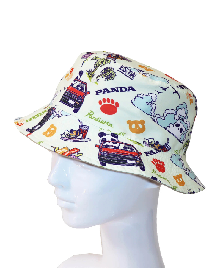 PANDIESTA(パンディエスタ) |SB Honda Pandiesta シティとモトコンポとパンダと アロハ バケットハット リバーシブル(585512 MENS/WOMENS)