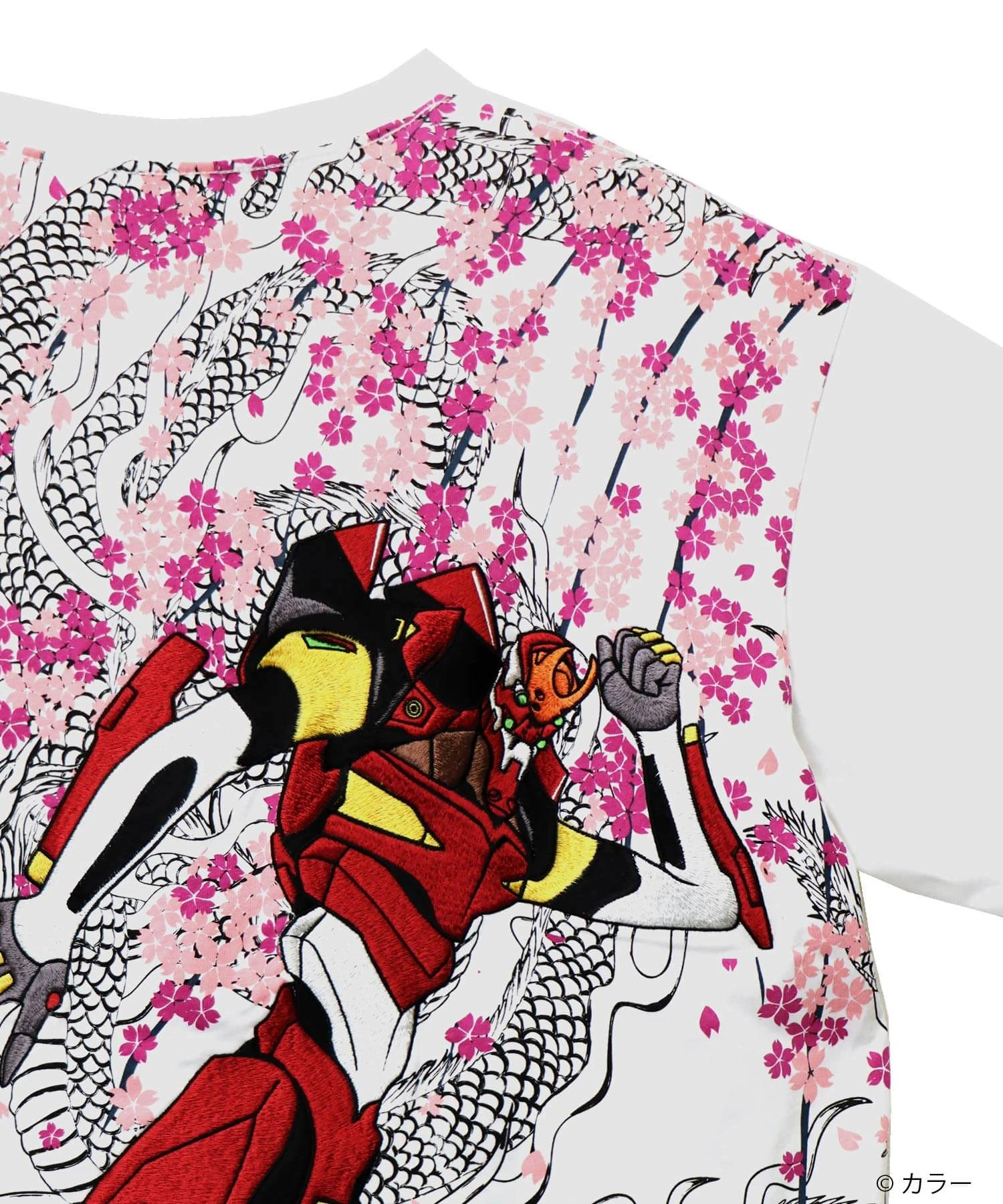 SB 錦 EVANGELION しだれ桜吹雪 と2号機 S/S Tee(585351 MENS
