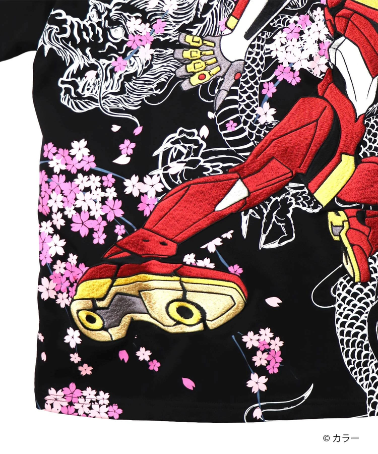SB 錦 EVANGELION しだれ桜吹雪 と2号機 S/S Tee(585351 MENS