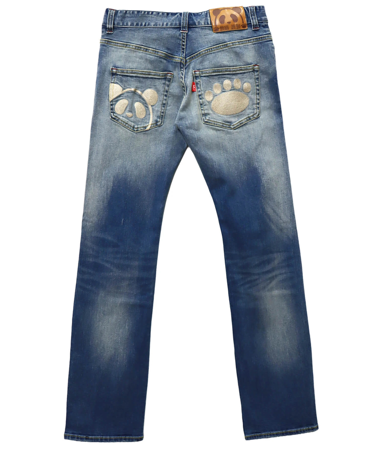 PANDIESTA(パンディエスタ) |SB 熊猫謹製 スリムストレート ストレッチ デニム パンツ(595650 MENS）