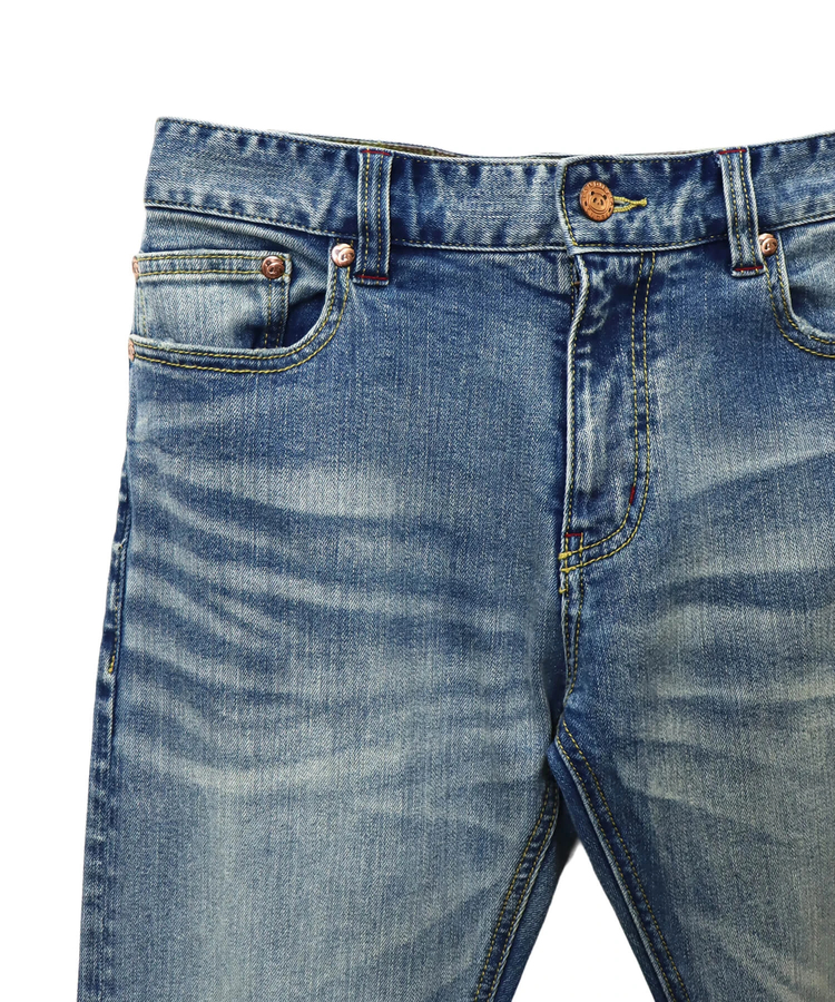 PANDIESTA(パンディエスタ) |SB 熊猫謹製 スリムストレート ストレッチ デニム パンツ(595650 MENS）