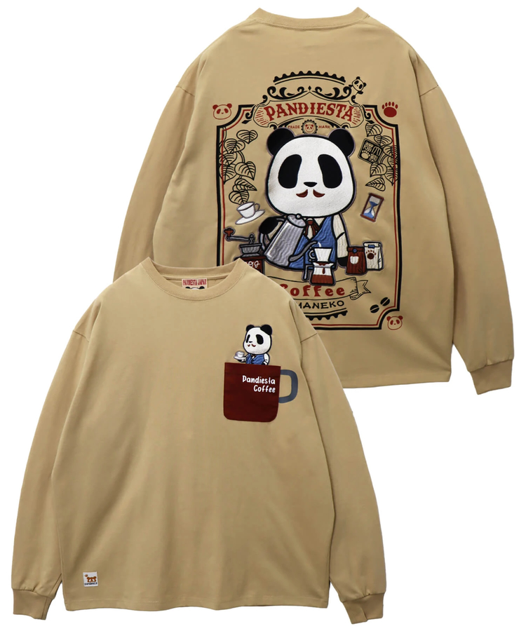 PANDIESTA(パンディエスタ) |SB PANDIESTA 大熊猫喫茶店 ロングスリーブ Tシャツ(595208 MENS)