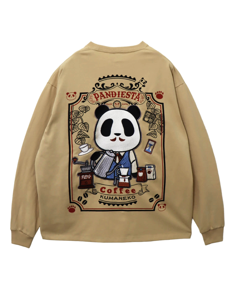PANDIESTA(パンディエスタ) |SB PANDIESTA 大熊猫喫茶店 ロングスリーブ Tシャツ(595208 MENS)