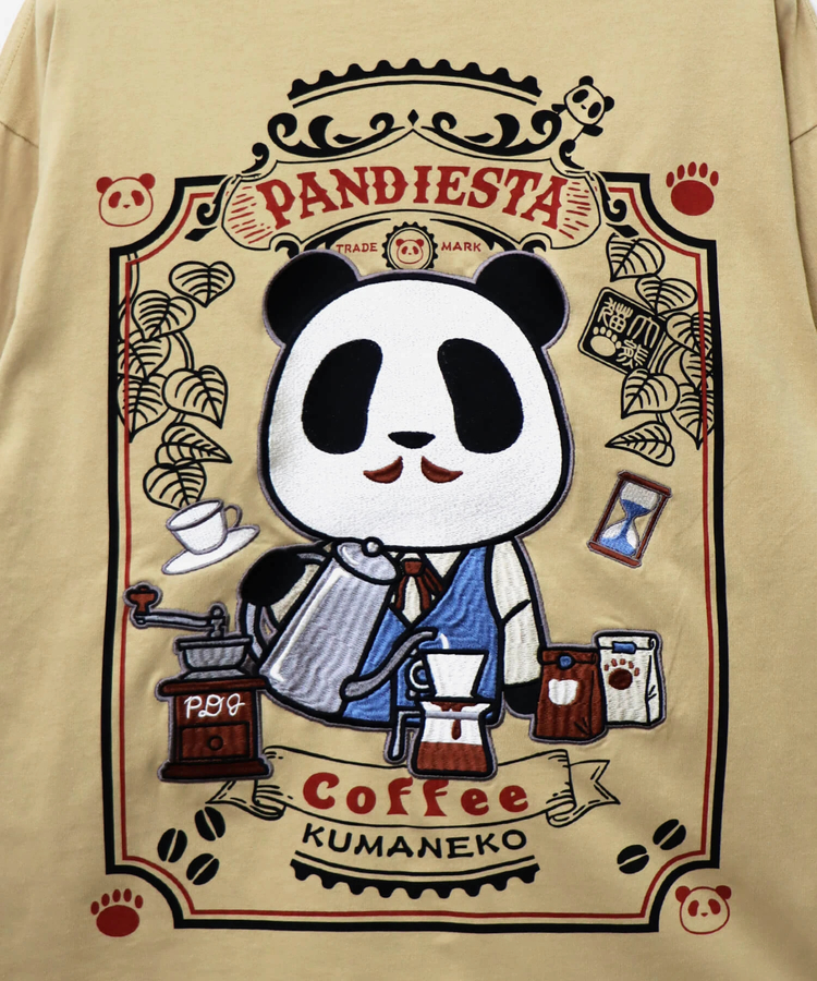 PANDIESTA(パンディエスタ) |SB PANDIESTA 大熊猫喫茶店 ロングスリーブ Tシャツ(595208 MENS)