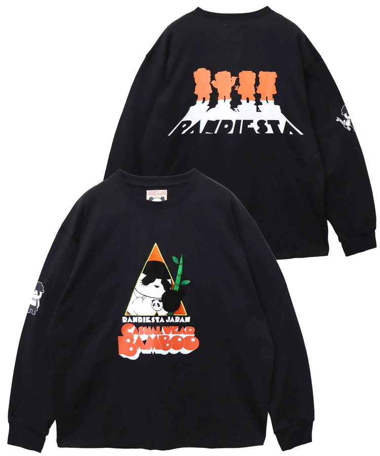 PANDIESTA(パンディエスタ) |SB PANDIESTA バンブー パンダ ボーイズ  ロングスリーブ Tシャツ(595963 MENS)