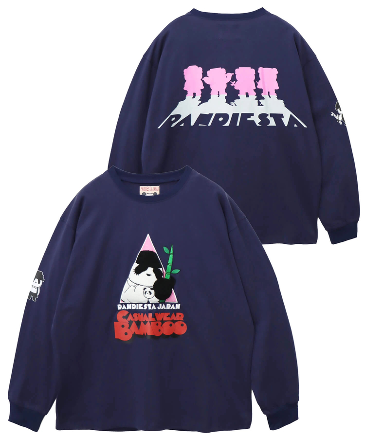 PANDIESTA(パンディエスタ) |SB PANDIESTA バンブー パンダ ボーイズ  ロングスリーブ Tシャツ(595963 MENS)