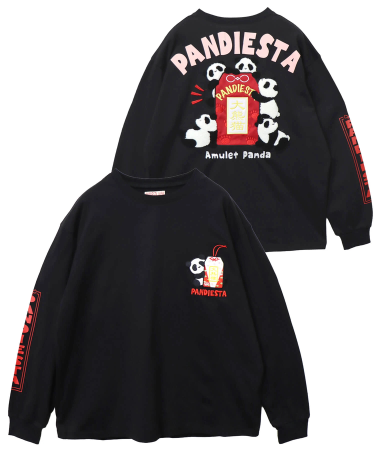 PANDIESTA(パンディエスタ) |SB PANDIESTA おまもりぱんだ ロングスリーブ Tシャツ(595964 MENS)
