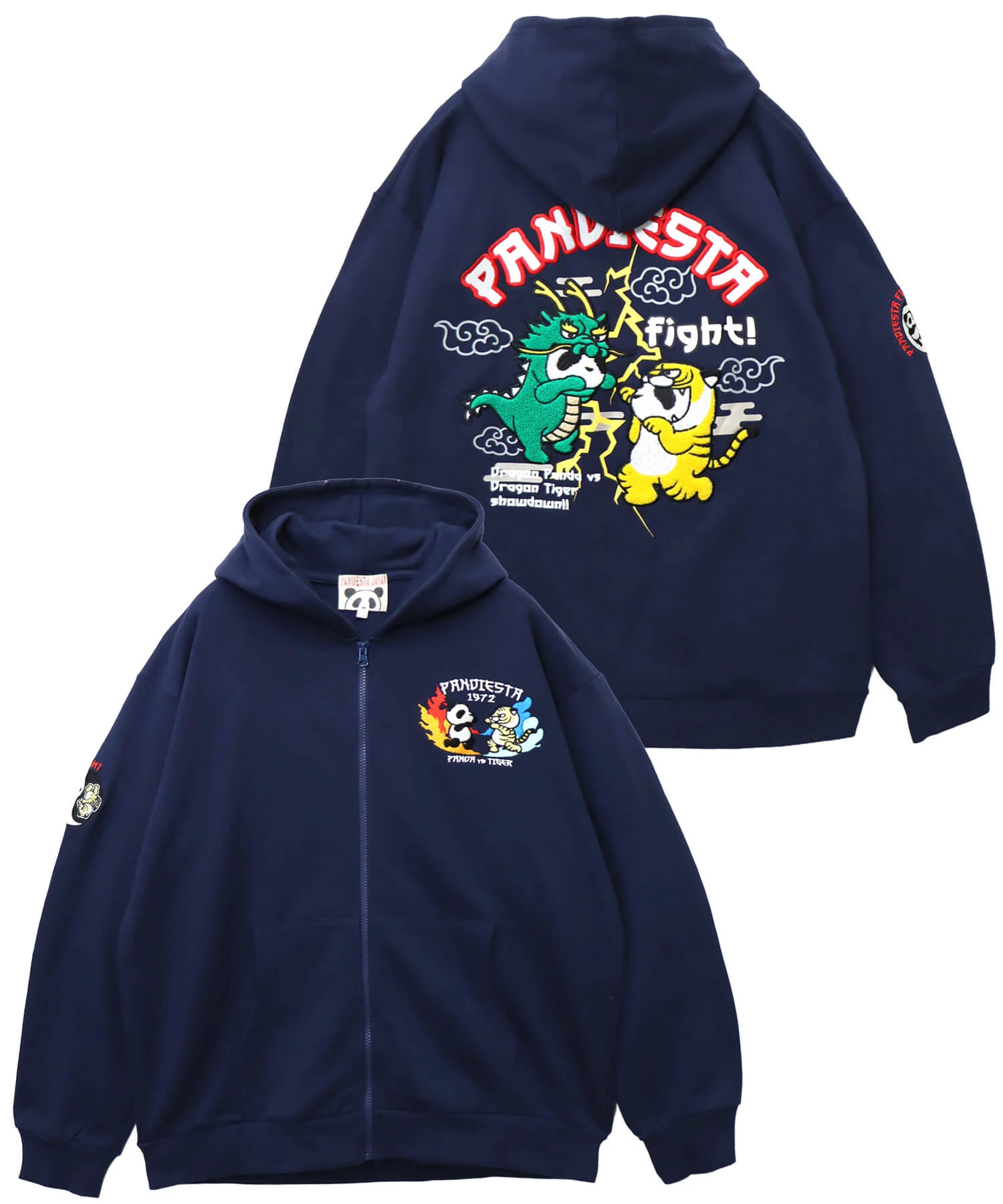 SB PANDIESTA タイガー＆ドラゴン パンダ フルジップ パーカー(595562