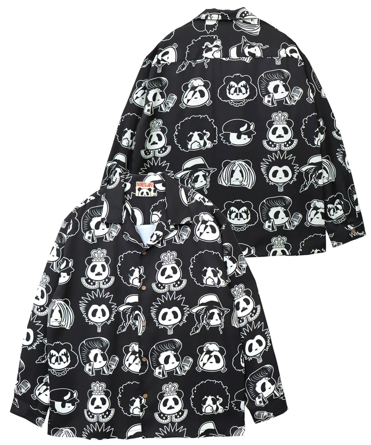 PANDIESTA(パンディエスタ) |SB PANDIESTA ROCK STAR PANDA 総柄 オープンシャツ(595320 MENS)