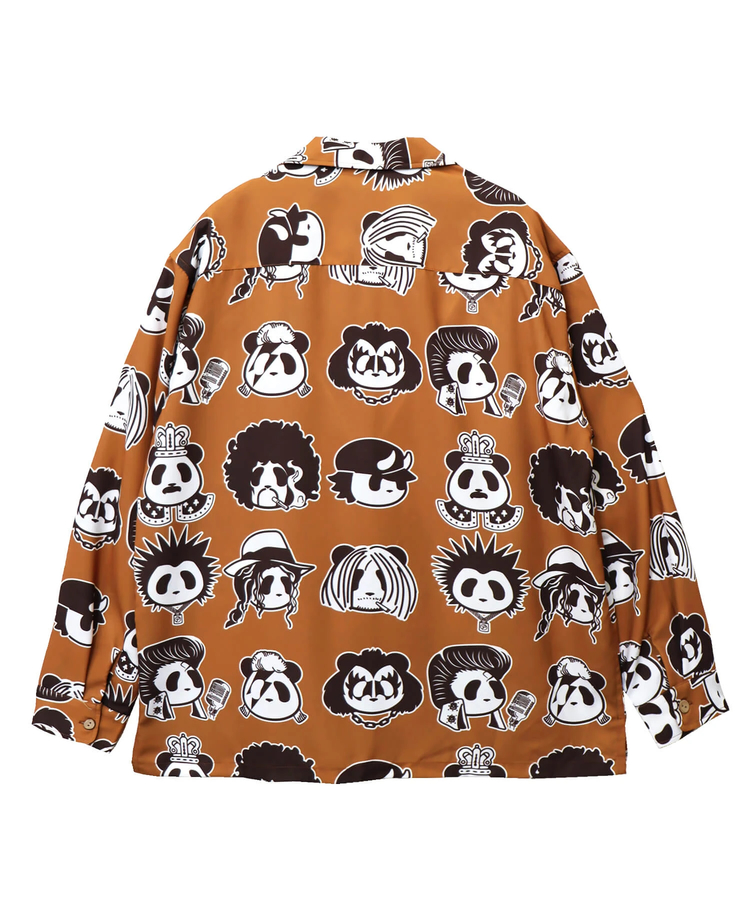 PANDIESTA(パンディエスタ) |SB PANDIESTA ROCK STAR PANDA 総柄 オープンシャツ(595320 MENS)