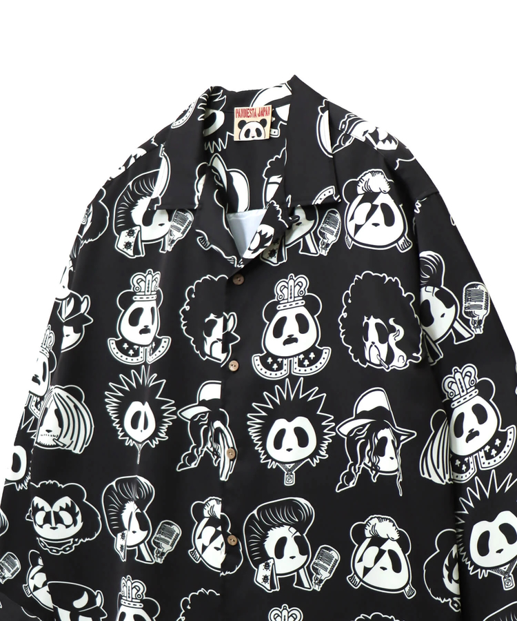 PANDIESTA(パンディエスタ) |SB PANDIESTA ROCK STAR PANDA 総柄 オープンシャツ(595320 MENS)