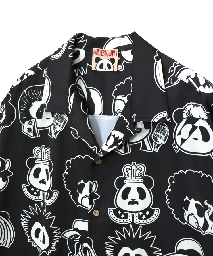 PANDIESTA(パンディエスタ) |SB PANDIESTA ROCK STAR PANDA 総柄 オープンシャツ(595320 MENS)