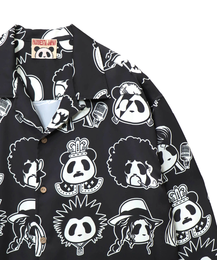 PANDIESTA(パンディエスタ) |SB PANDIESTA ROCK STAR PANDA 総柄 オープンシャツ(595320 MENS)
