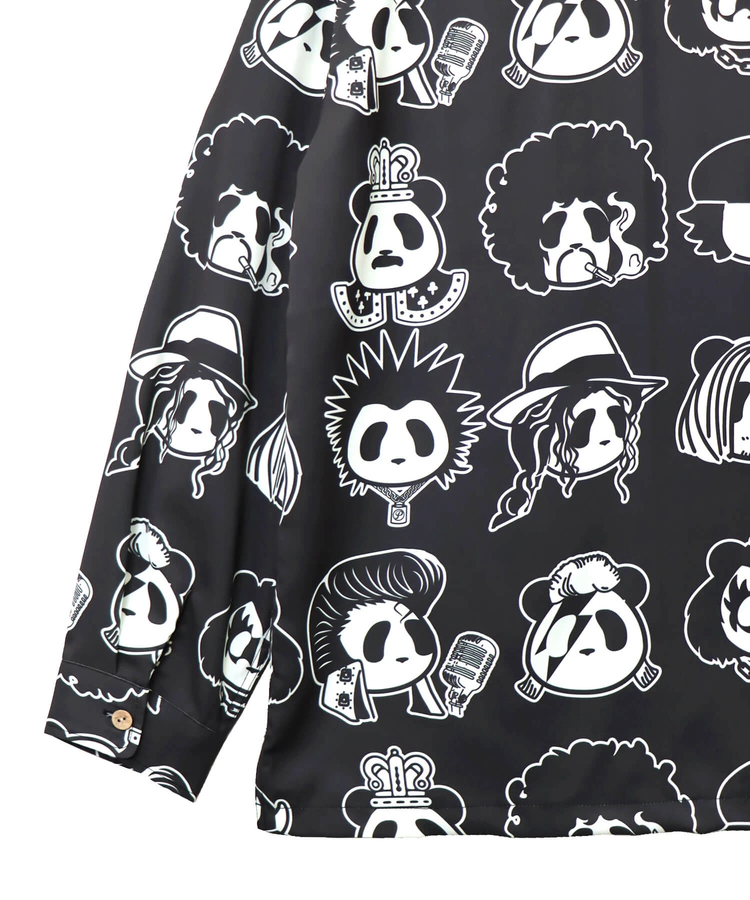 PANDIESTA(パンディエスタ) |SB PANDIESTA ROCK STAR PANDA 総柄 オープンシャツ(595320 MENS)