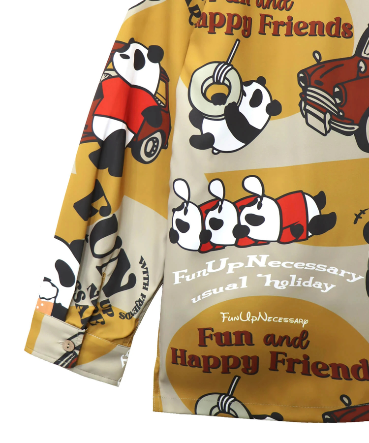 PANDIESTA(パンディエスタ) |SB PANDIESTA BEER＆CARS PANDA 総柄 オープンシャツ(595321 MENS)
