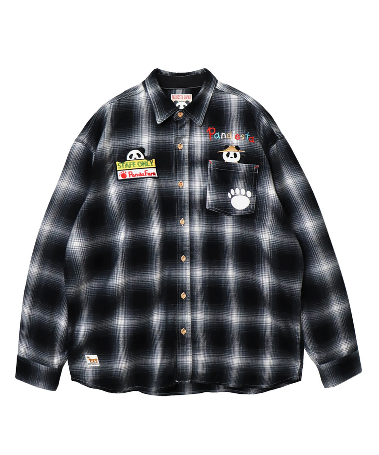 PANDIESTA(パンディエスタ) |SB PANDIESTA FARMERS PANDA オンブレ チェック フランネルシャツ(595204 MENS)