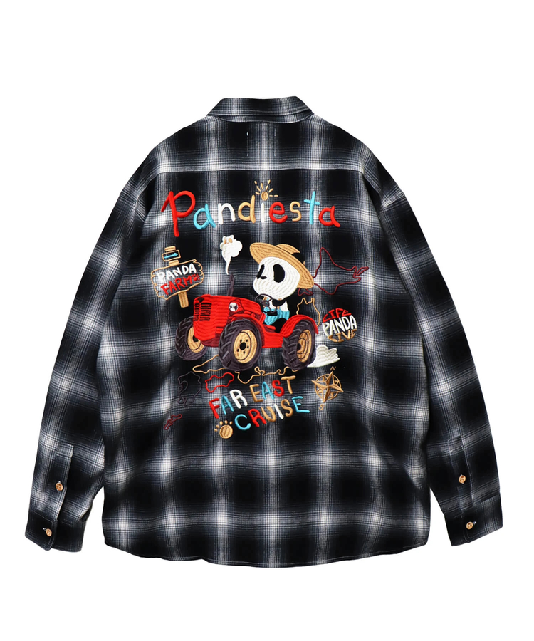 PANDIESTA(パンディエスタ) |SB PANDIESTA FARMERS PANDA オンブレ チェック フランネルシャツ(595204 MENS)