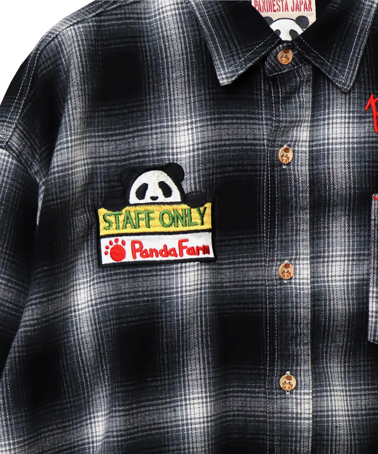 PANDIESTA(パンディエスタ) |SB PANDIESTA FARMERS PANDA オンブレ チェック フランネルシャツ(595204 MENS)