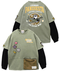 PANDIESTA(パンディエスタ) |SB PANDIESTA サコッシュ ミリタリー フェイクレイヤード Tシャツ セットアップ可能(595953 MENS/WOMENS)