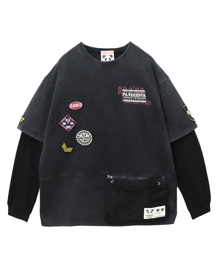 PANDIESTA(パンディエスタ) |SB PANDIESTA サコッシュ ミリタリー フェイクレイヤード Tシャツ セットアップ可能(595953 MENS/WOMENS)