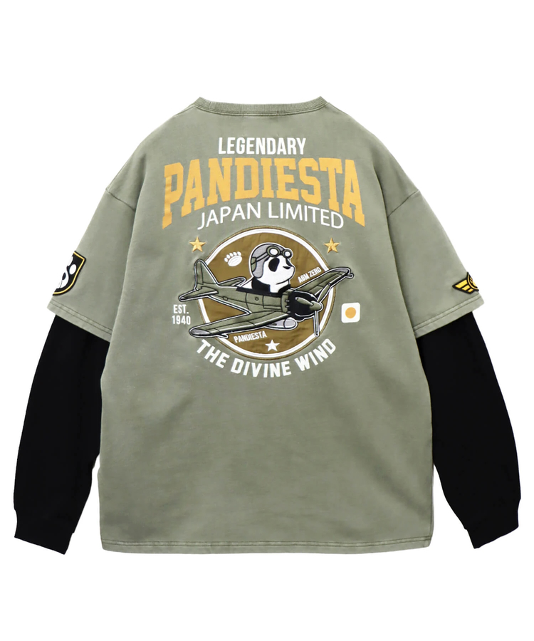 PANDIESTA(パンディエスタ) |SB PANDIESTA サコッシュ ミリタリー フェイクレイヤード Tシャツ セットアップ可能(595953 MENS/WOMENS)