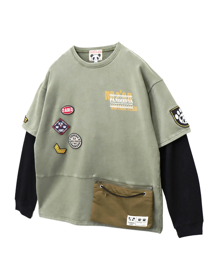 PANDIESTA(パンディエスタ) |SB PANDIESTA サコッシュ ミリタリー フェイクレイヤード Tシャツ セットアップ可能(595953 MENS/WOMENS)