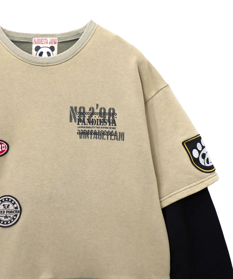 PANDIESTA(パンディエスタ) |SB PANDIESTA サコッシュ ミリタリー フェイクレイヤード Tシャツ セットアップ可能(595953 MENS/WOMENS)