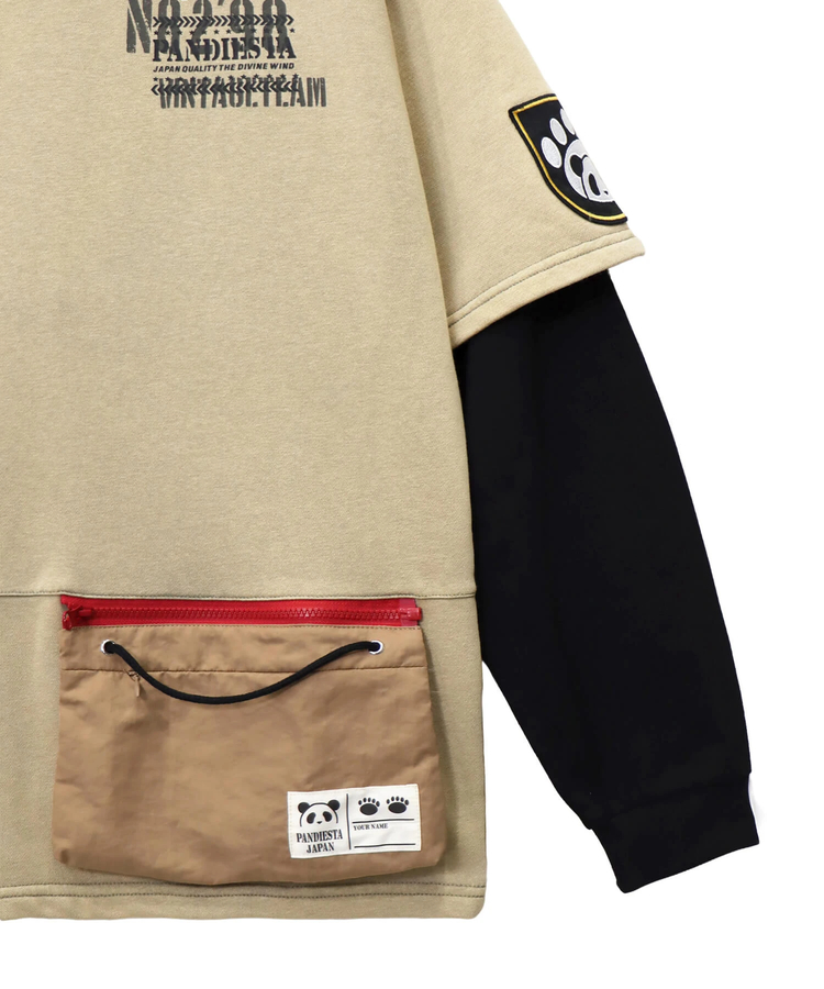 PANDIESTA(パンディエスタ) |SB PANDIESTA サコッシュ ミリタリー フェイクレイヤード Tシャツ セットアップ可能(595953 MENS/WOMENS)