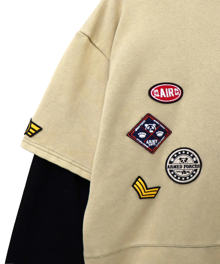 PANDIESTA(パンディエスタ) |SB PANDIESTA サコッシュ ミリタリー フェイクレイヤード Tシャツ セットアップ可能(595953 MENS/WOMENS)