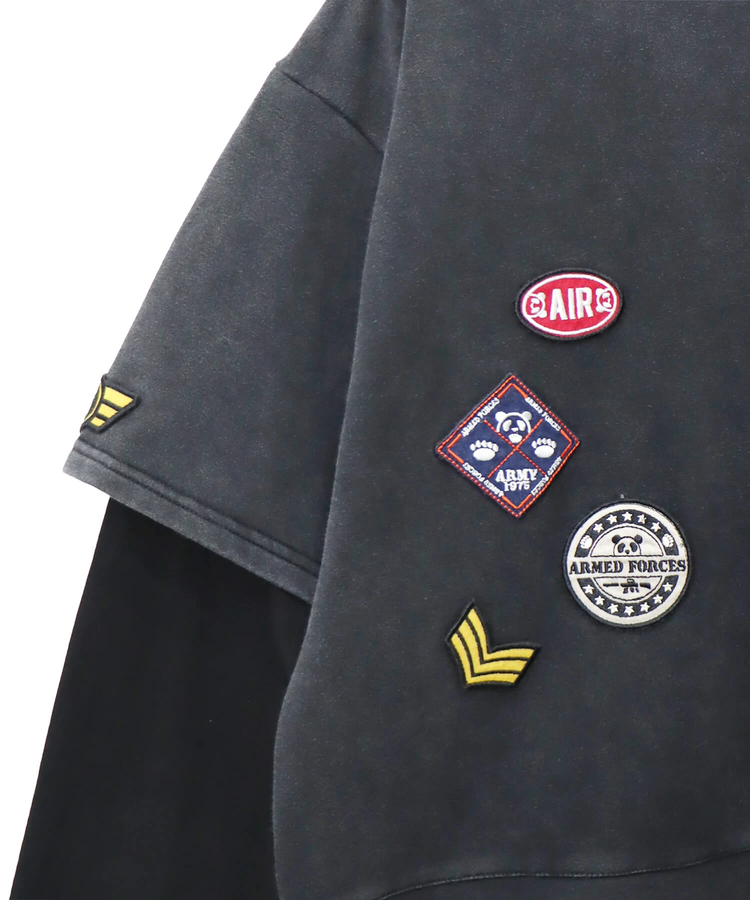 PANDIESTA(パンディエスタ) |SB PANDIESTA サコッシュ ミリタリー フェイクレイヤード Tシャツ セットアップ可能(595953 MENS/WOMENS)