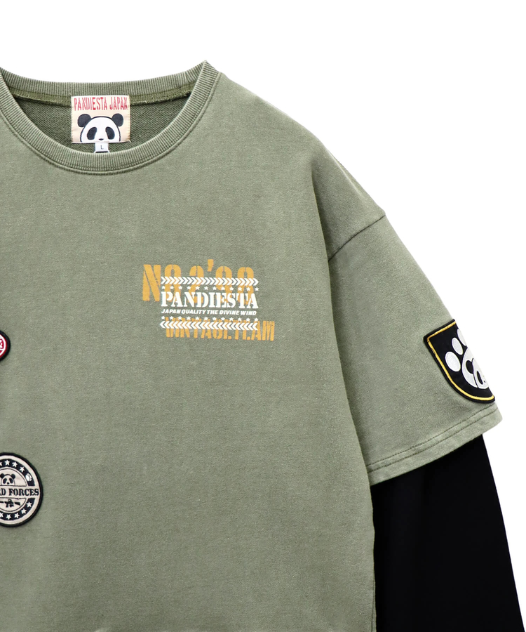 PANDIESTA(パンディエスタ) |SB PANDIESTA サコッシュ ミリタリー フェイクレイヤード Tシャツ セットアップ可能(595953 MENS/WOMENS)