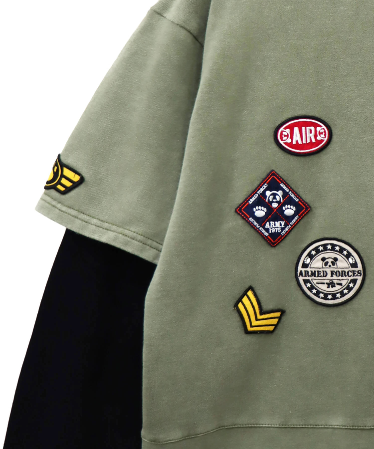 PANDIESTA(パンディエスタ) |SB PANDIESTA サコッシュ ミリタリー フェイクレイヤード Tシャツ セットアップ可能(595953 MENS/WOMENS)