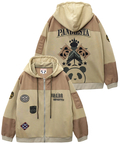 PANDIESTA(パンディエスタ) |SB PANDIESTA エアフォースパンダ ミリタリー フルジップパーカー セットアップ可能(595954 MENS/WOMENS)
