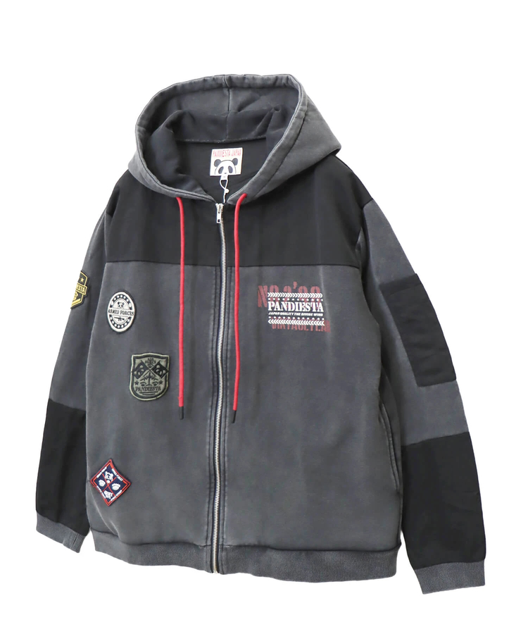 PANDIESTA(パンディエスタ) |SB PANDIESTA エアフォースパンダ ミリタリー フルジップパーカー セットアップ可能(595954 MENS/WOMENS)