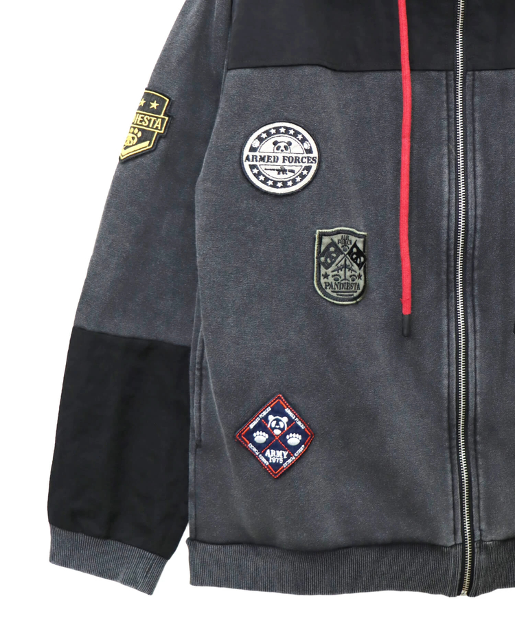 PANDIESTA(パンディエスタ) |SB PANDIESTA エアフォースパンダ ミリタリー フルジップパーカー セットアップ可能(595954 MENS/WOMENS)