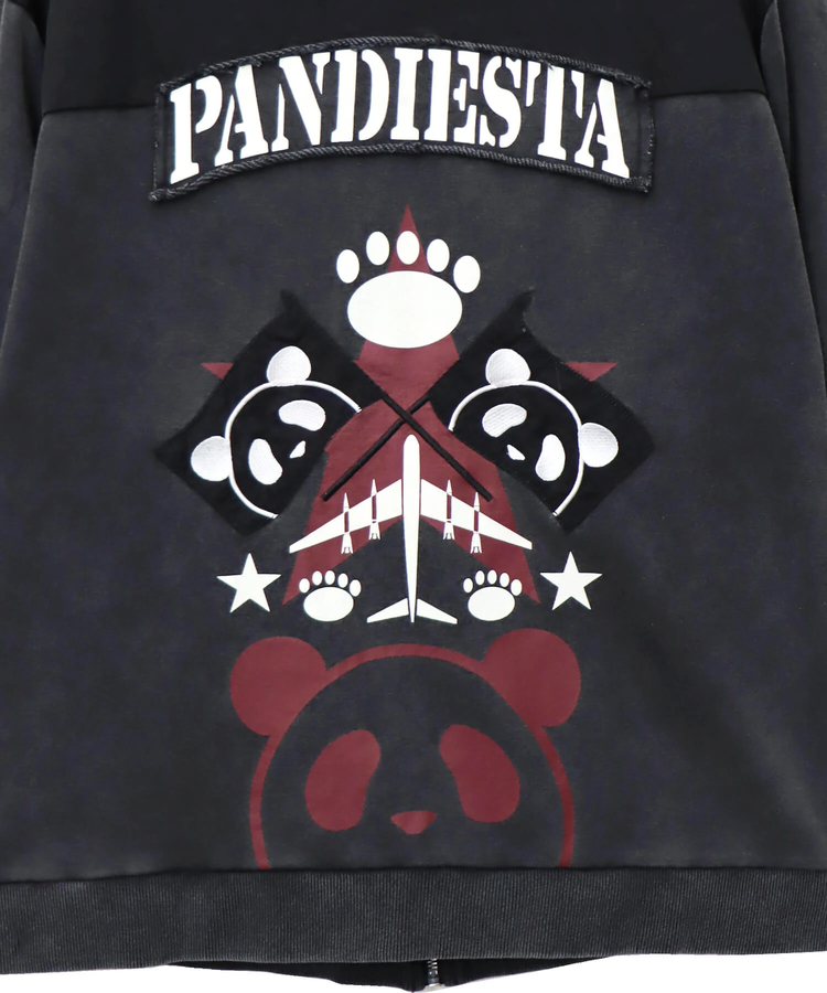 PANDIESTA(パンディエスタ) |SB PANDIESTA エアフォースパンダ ミリタリー フルジップパーカー セットアップ可能(595954 MENS/WOMENS)