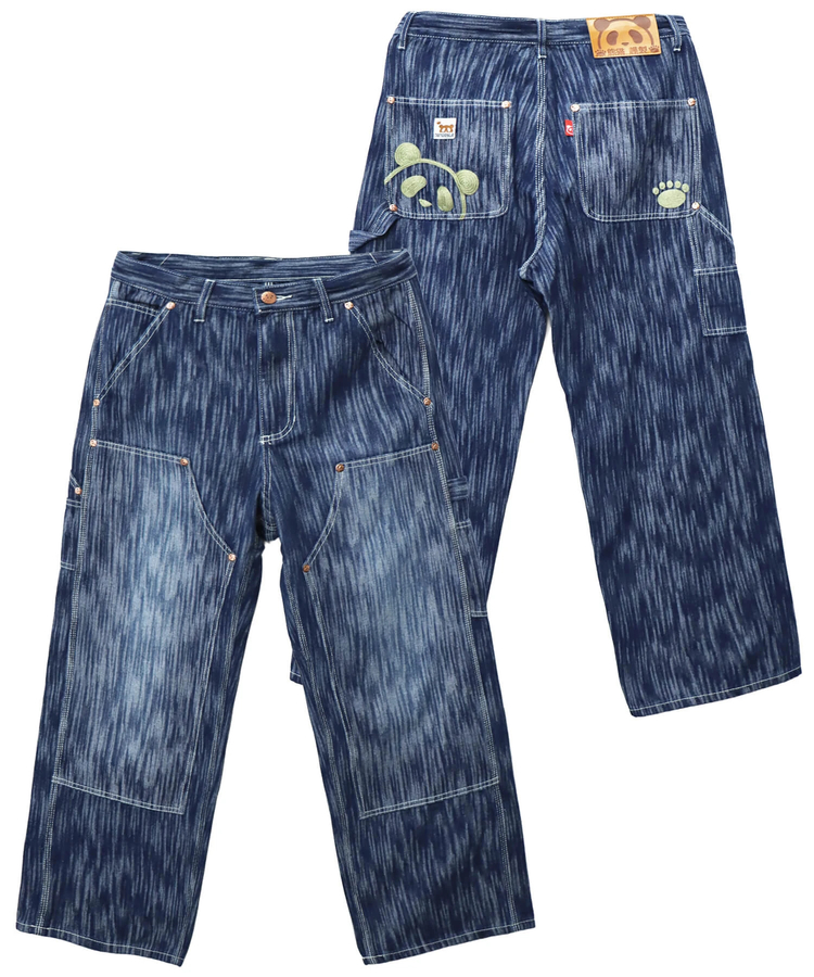 PANDIESTA(パンディエスタ) |SB 熊猫謹製 ウェーブ ジャガード ダブルニー ぺインター パンツ(595651 MENS)